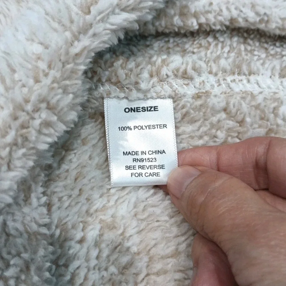 Roudelain Wearable Bear Hooded Blanket Animal Gray 33.5